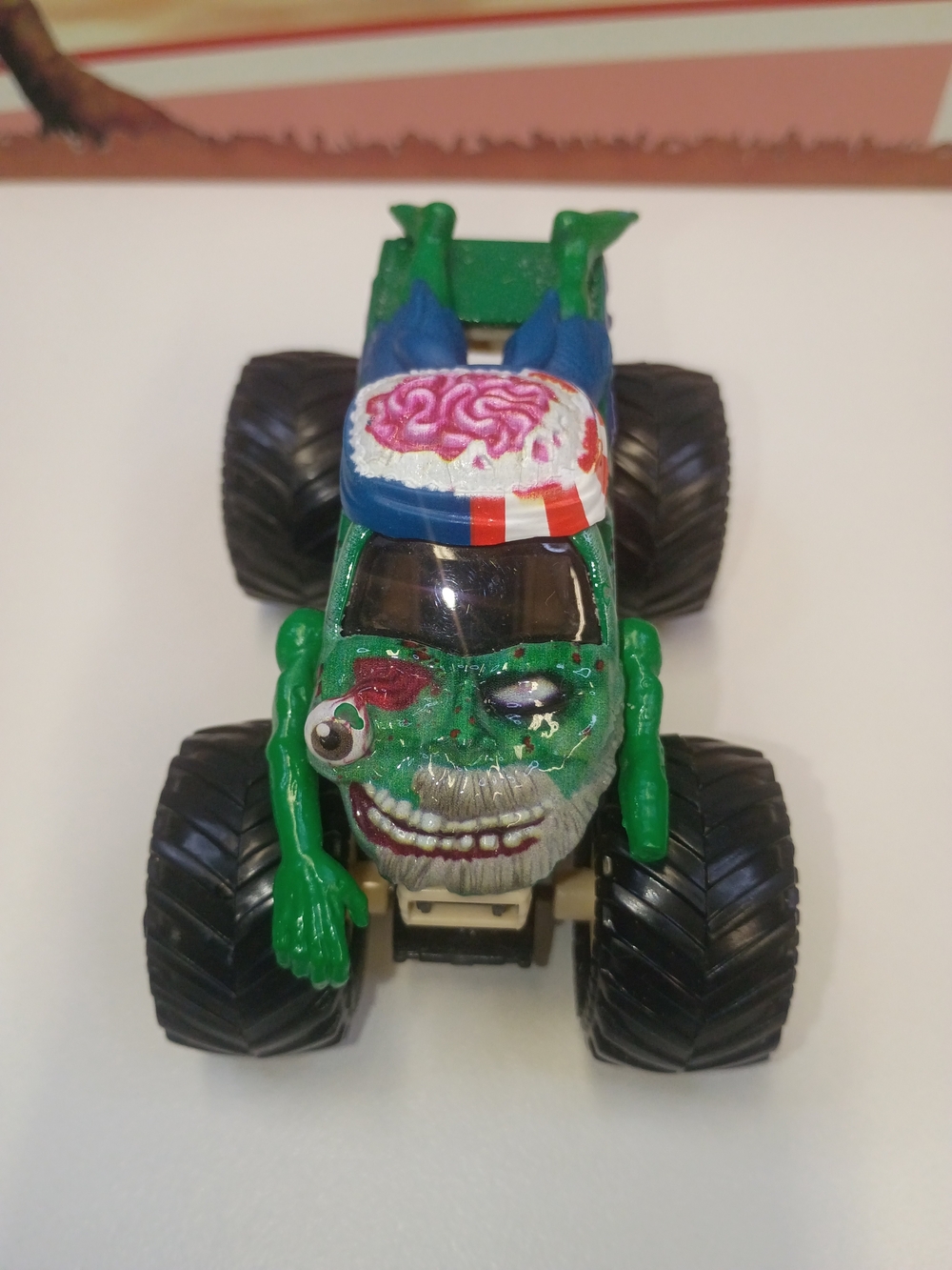 Monster Jam Green Zombie With Arms And Legs Guts 1:64 Scale